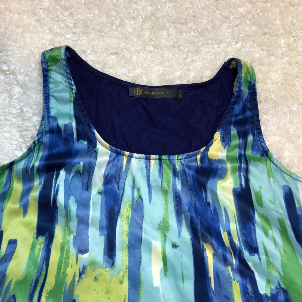 Outback Red Blousy Tank Multi Color